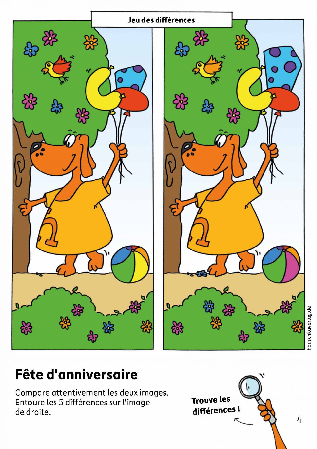 Bloc de maternelle Points communs et différences Nr. 767 Hauschka