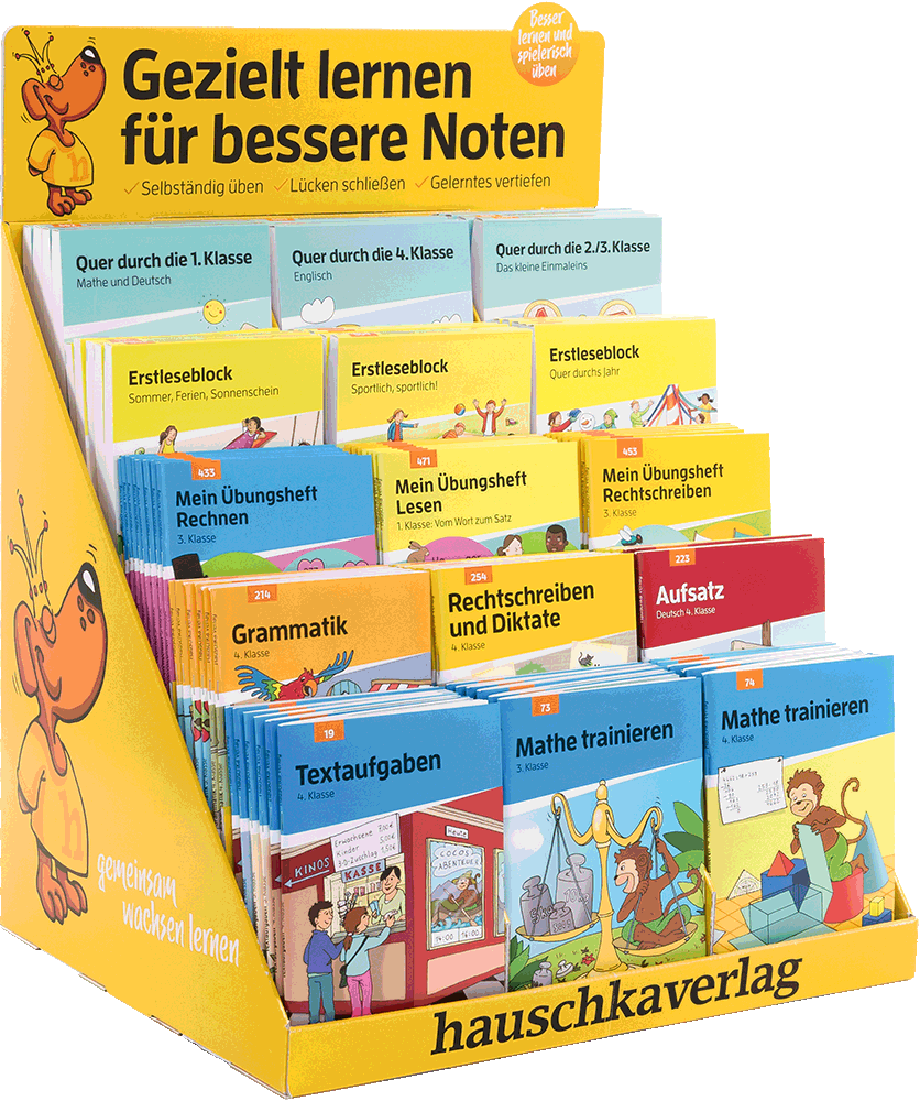 Stufendisplay schulisch als Sortimentspaket 9035