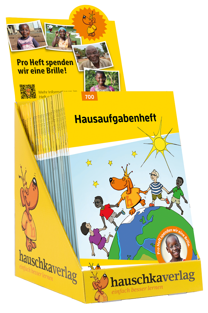 Thekendisplay Hausaufgabenheft