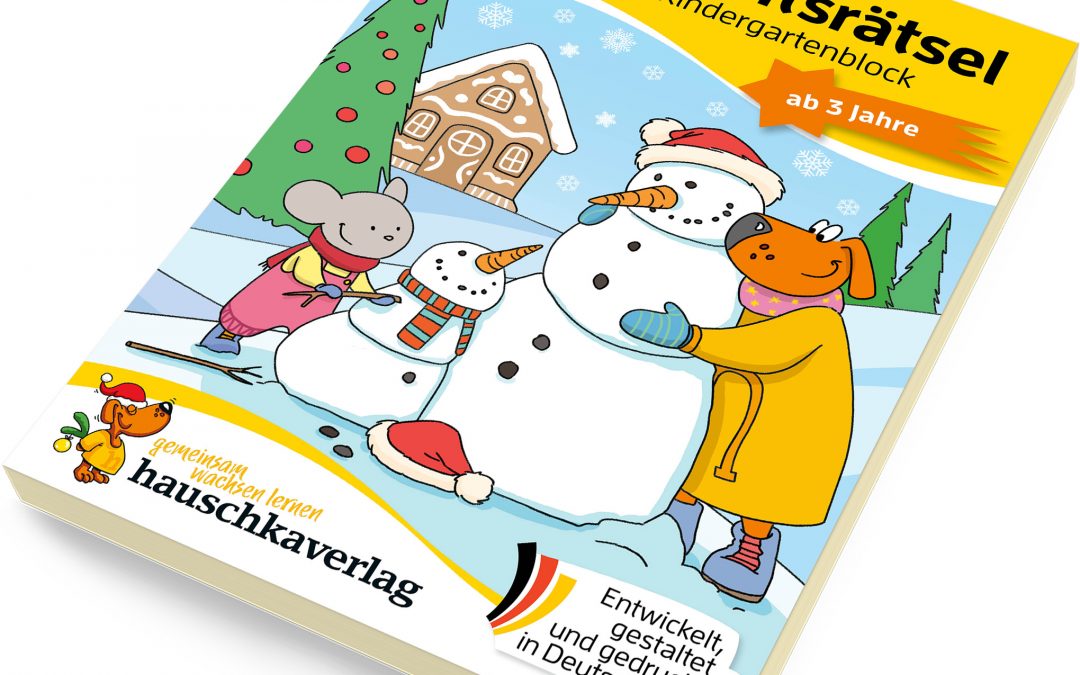 Weihnachtsrätsel – Kunterbunter Kindergartenblock ab 3 Jahre | Nr. 389