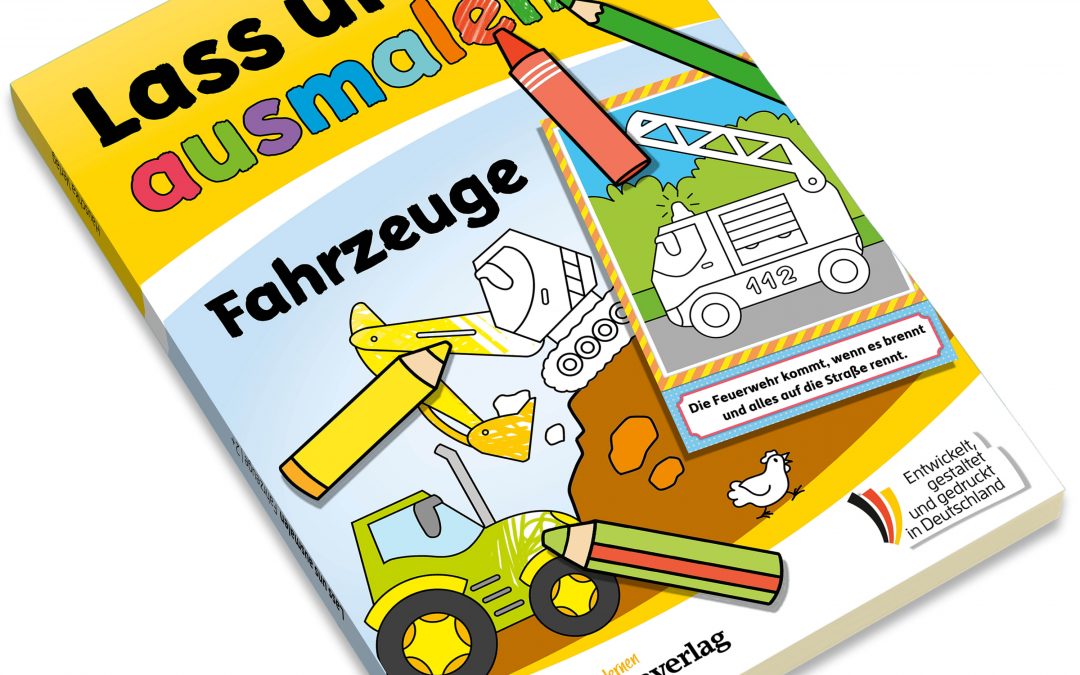 Lass uns ausmalen – Mein Ausmalbuch ab 2 – Fahrzeuge | Nr. 580